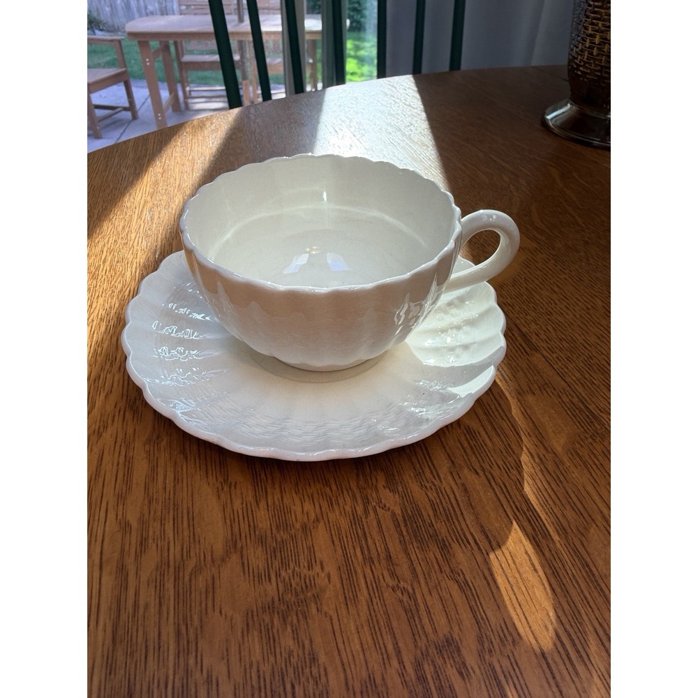 Copeland Spode Chelsea Wicker Tea Cup & Saucer Excellent
